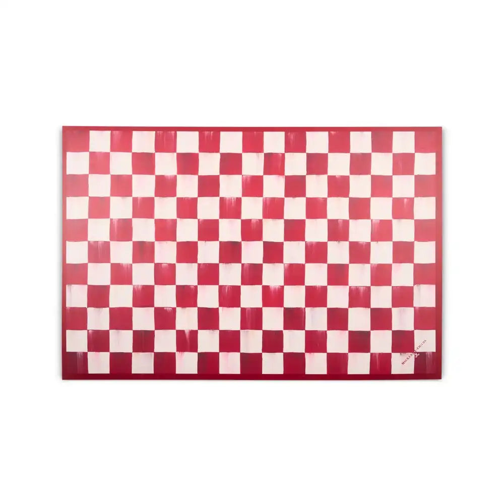 Cherry Check 2' x 6' Floor Mat