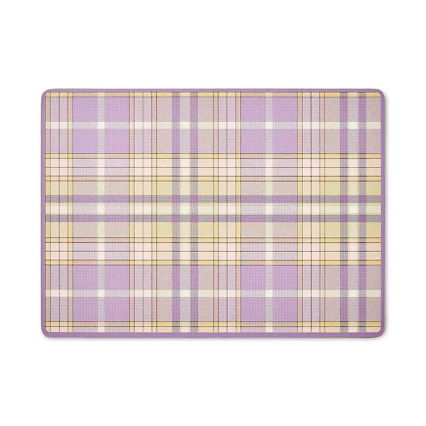 Mocha Check Cork Back Placemats, Set of 4