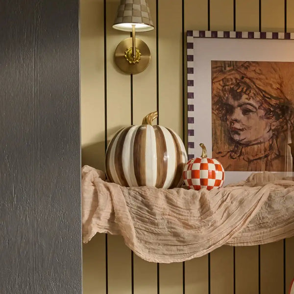 Mocha Stripe Medium Pumpkin