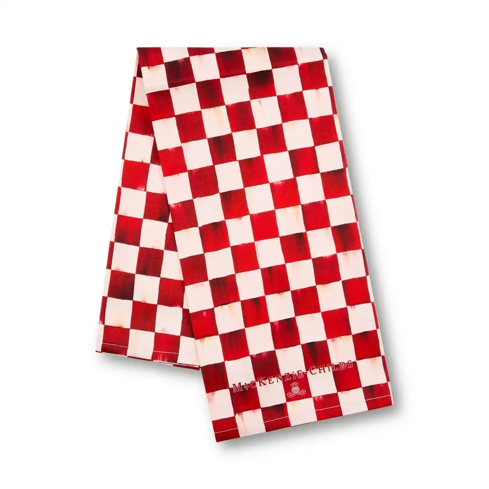 Cherry Check Printed Dish Towel Main image