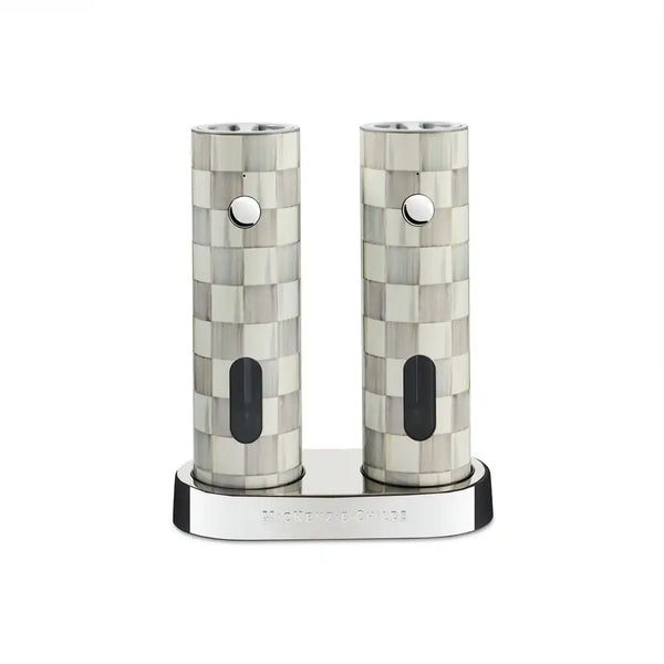 Courtly Check Electric Salt & Pepper Grinder Set