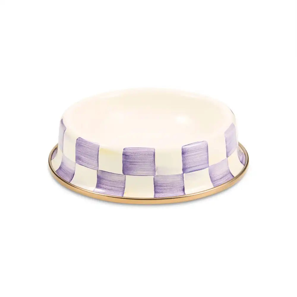 Sky Check Small Pet Dish
