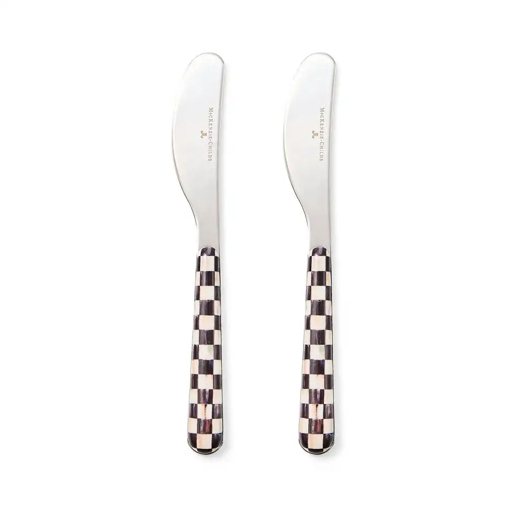 Sterling Check Bistro Spreaders, Set of 2 Secondary image