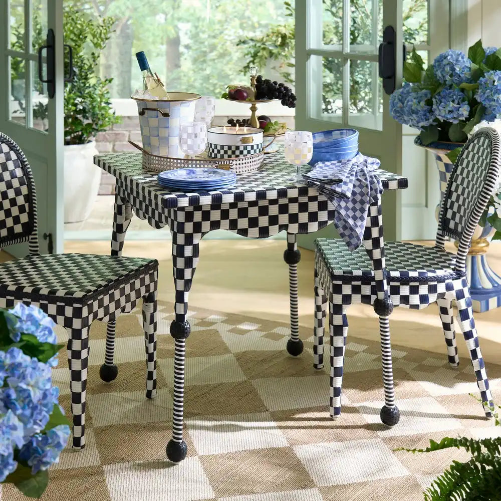 Gambit Check Outdoor Bar Cart