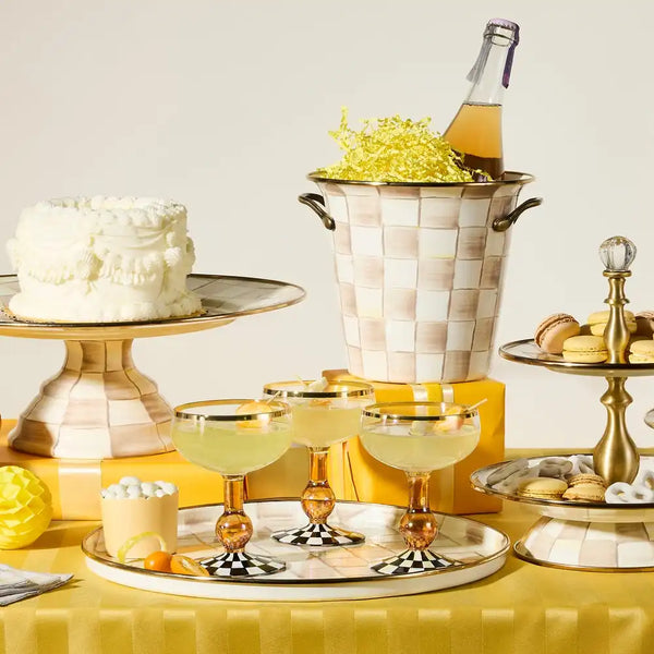 Courtly Check Coupe Glass