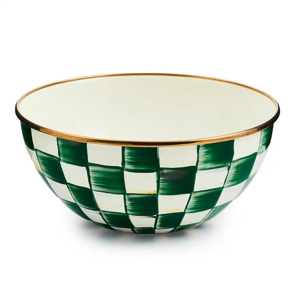 Emerald Check Small Everyday Bowl