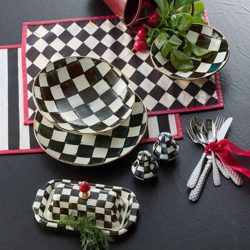 Courtly Check Large Salt & Pepper Shakers