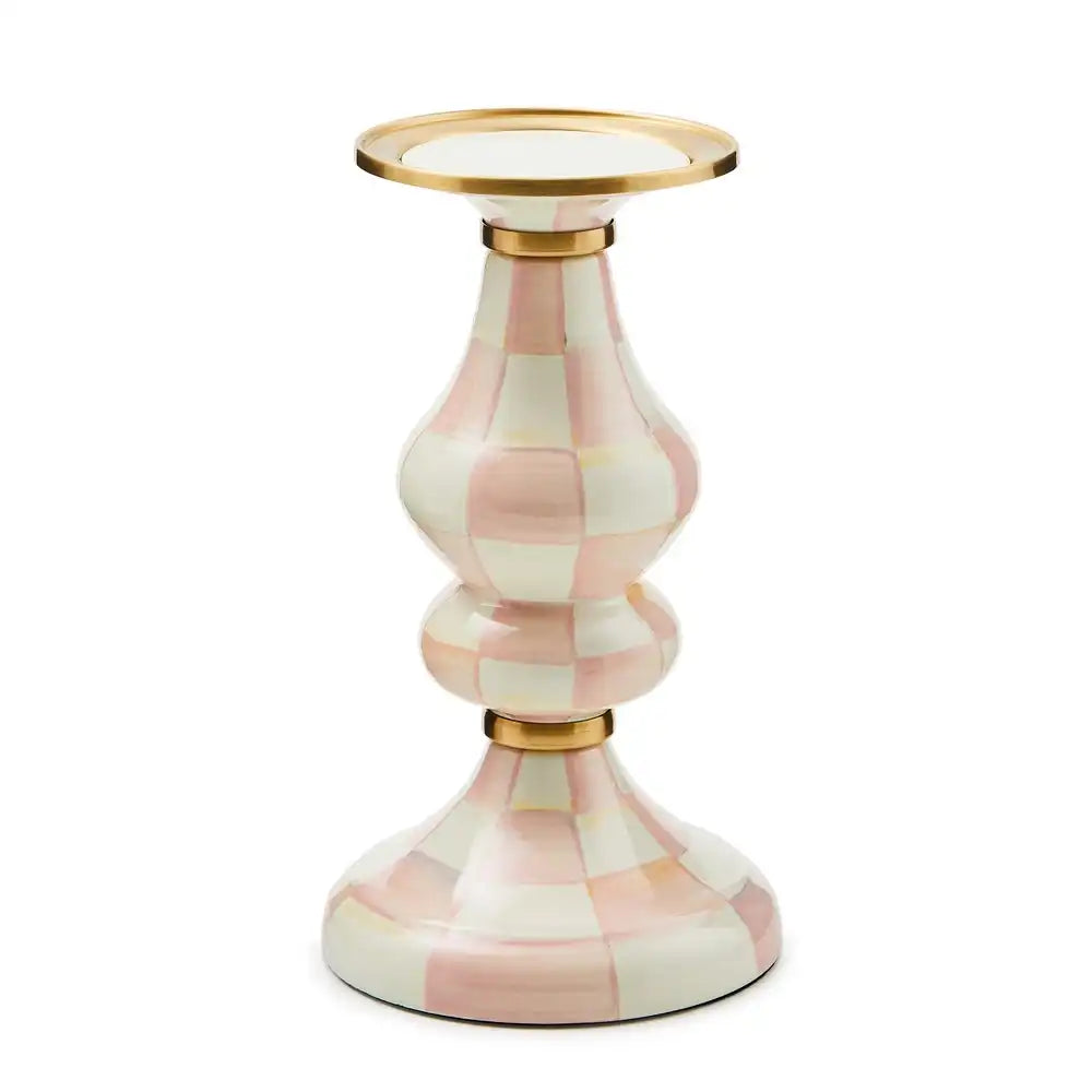 Rosy Check Medium Pillar Candlestick Main image