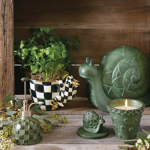 Mocha Check Squirrel Pot Climber