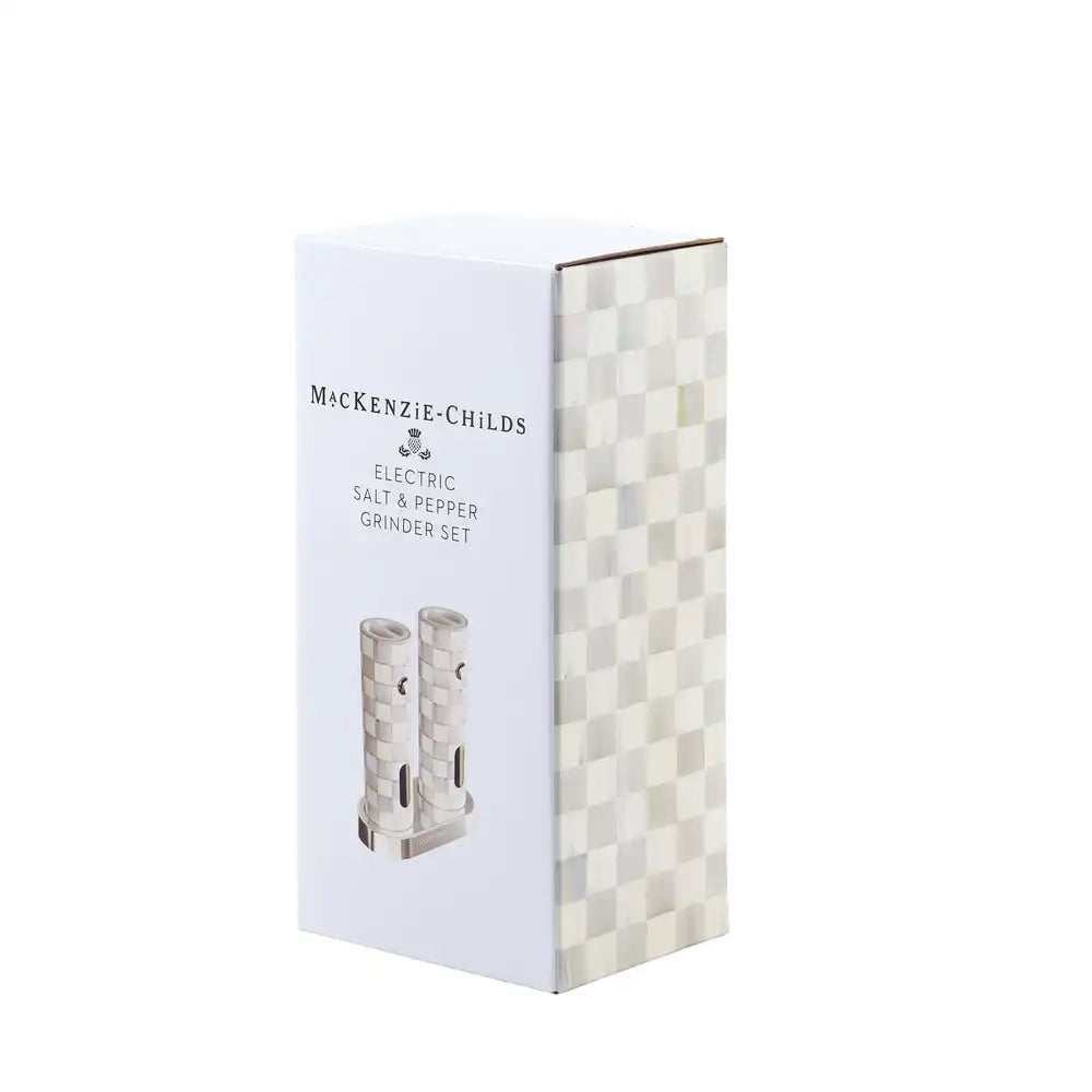 Courtly Check Electric Salt & Pepper Grinder Set