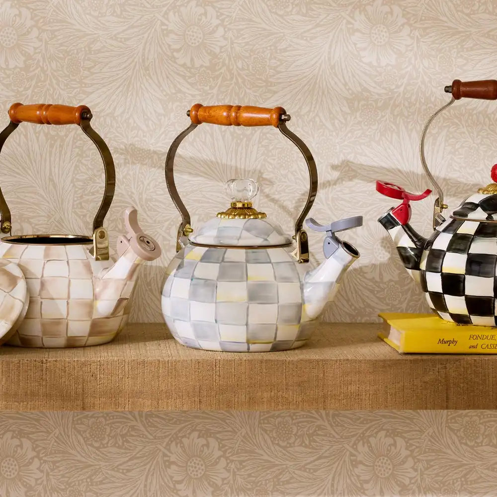 Courtly Check Whistling Tea Kettle