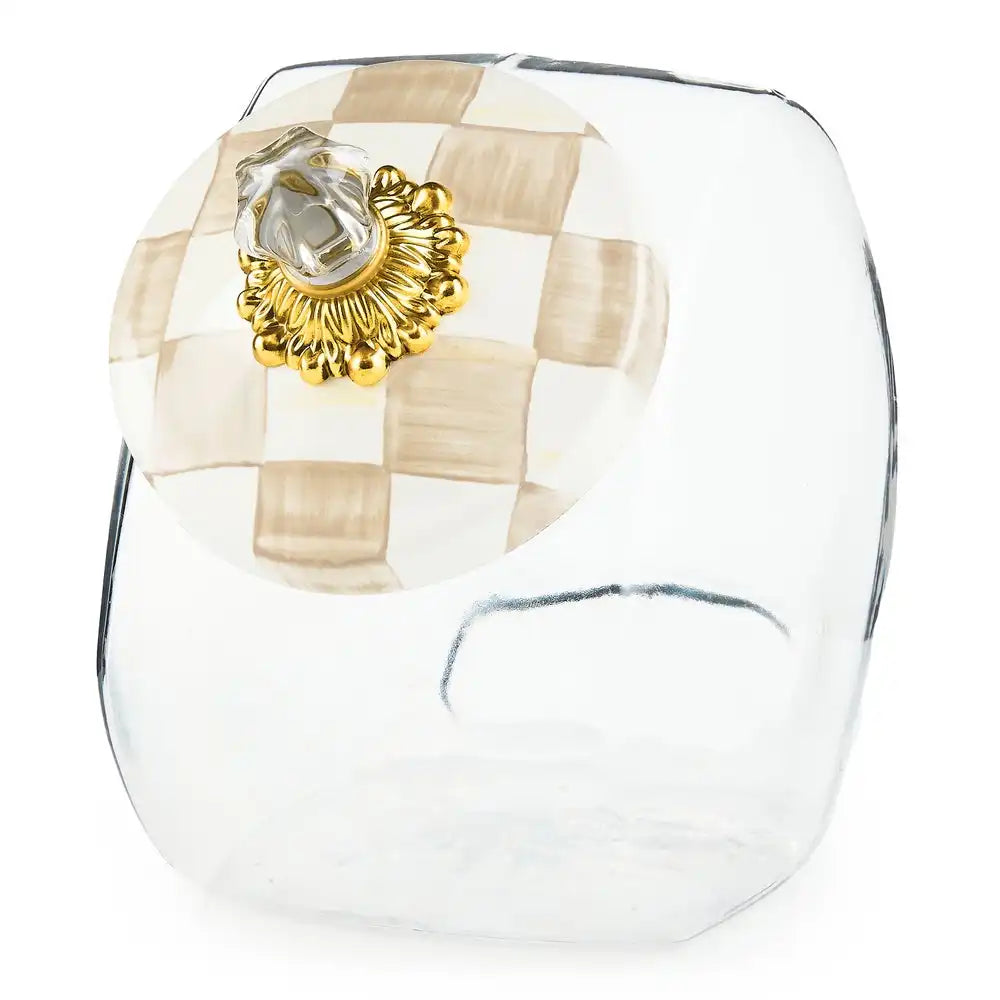 Cookie Jar with Courtly Check Lid