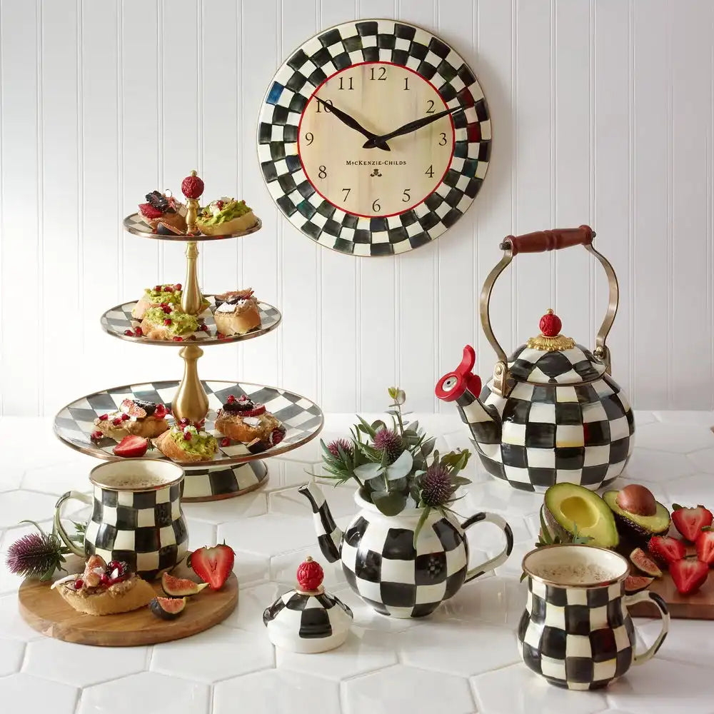 Royal Check Wall Clock