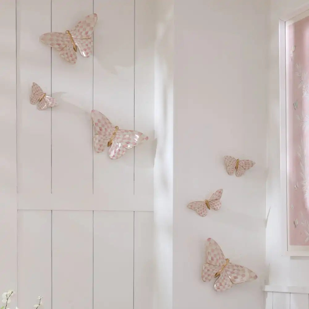 Courtly Check & Stripe Butterfly Trio