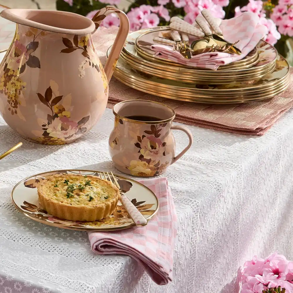 White Flower Market Mug