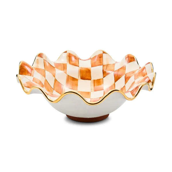 Ginger Check Ceramic Great Vase