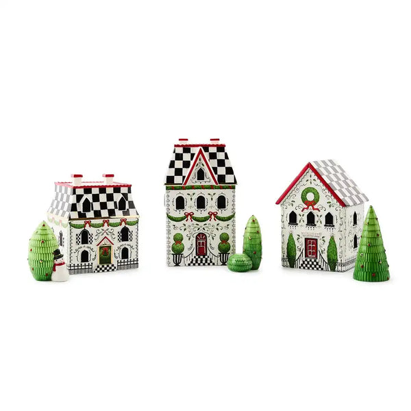 Holly Village Illuminated Ceramic House