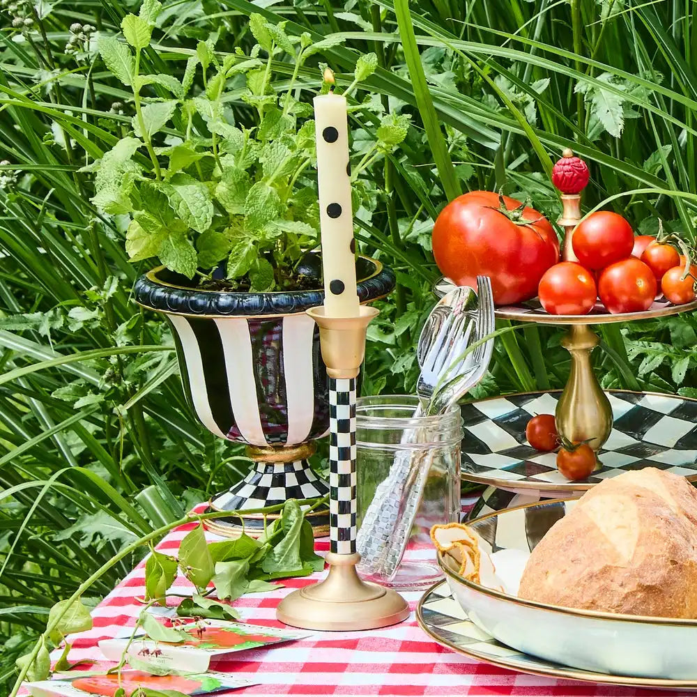 Courtly Check Small Candlestick