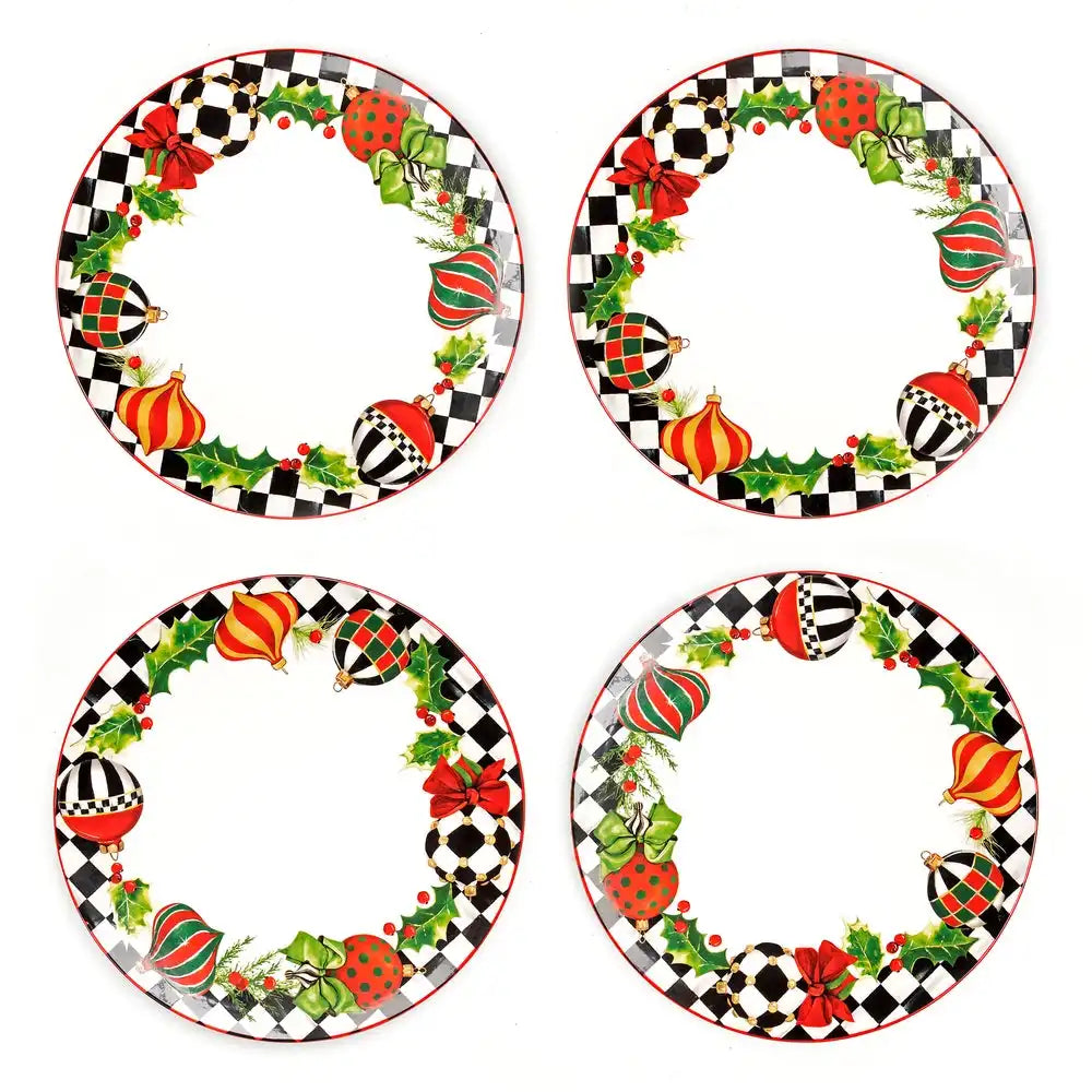 Deck the Halls Dinner Plates, Set of 4 Main image