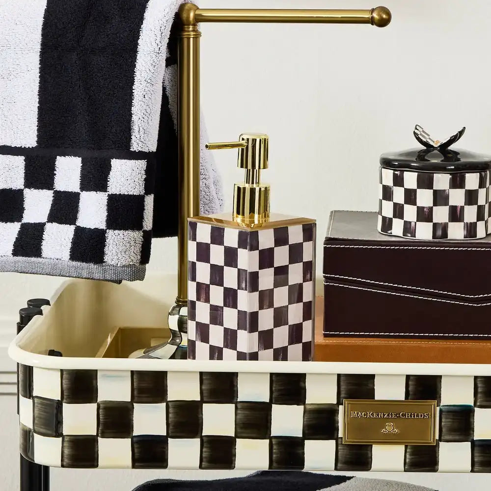 Courtly Check Glass Soap Pump Secondary image