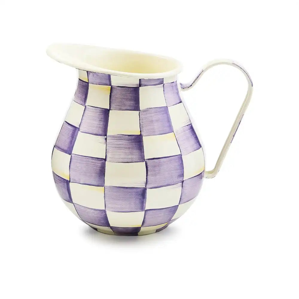 Emerald Check Pitcher