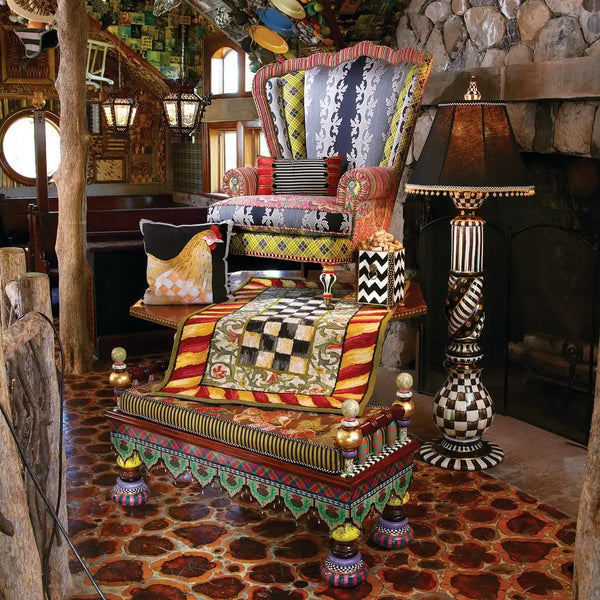 Courtly Check Ceramic Floor Lamp