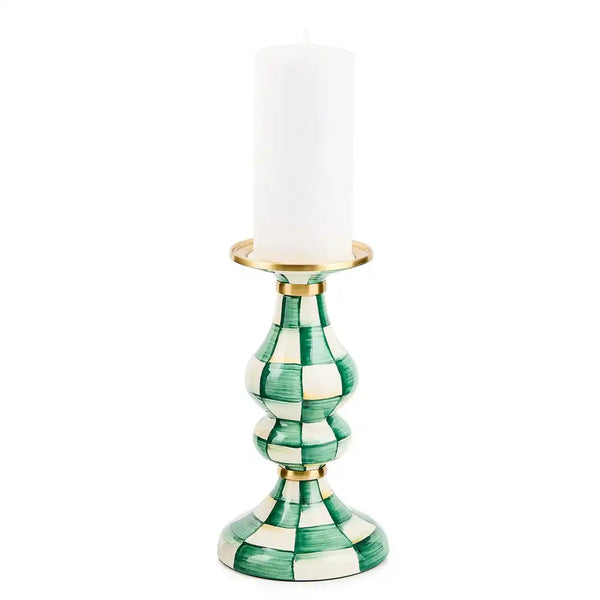 Rosy Check Medium Pillar Candlestick