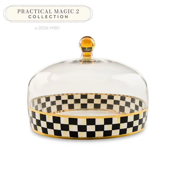 Courtly Check Glass Cake Dome