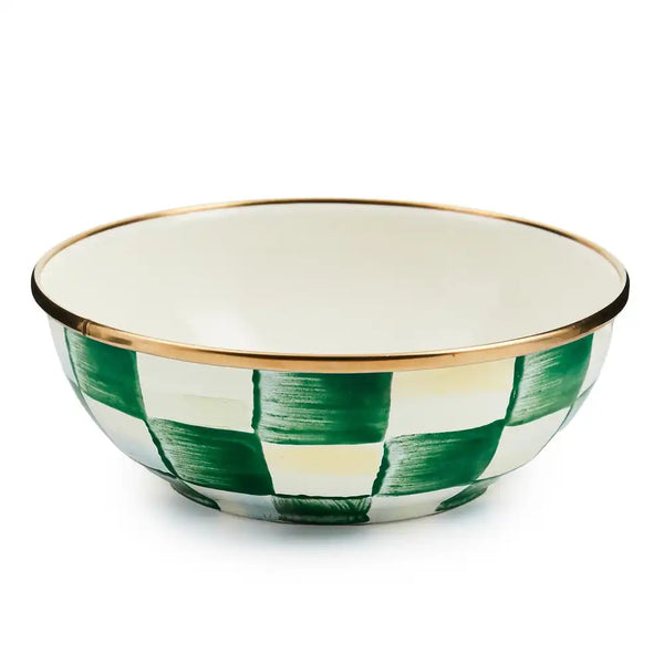 Emerald Check Small Everyday Bowl