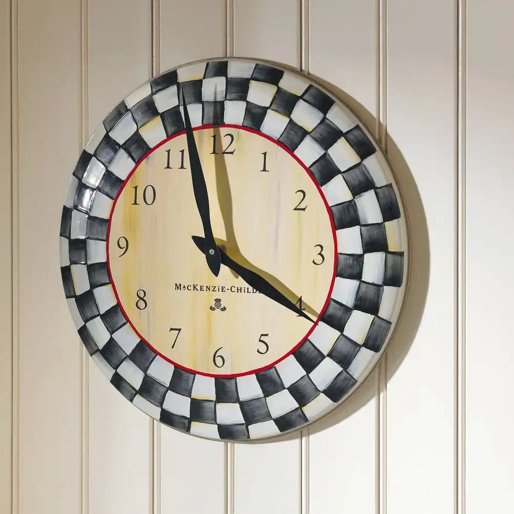 Royal Check Wall Clock