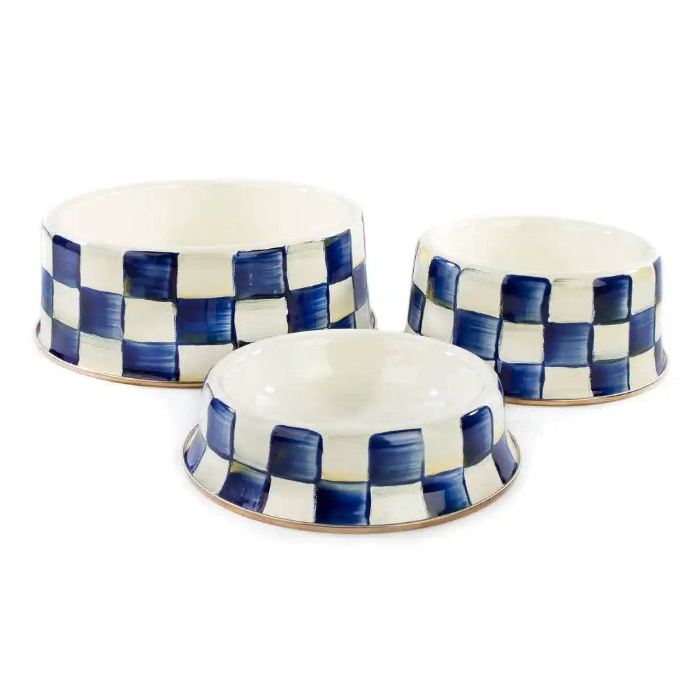 Sky Check Small Pet Dish