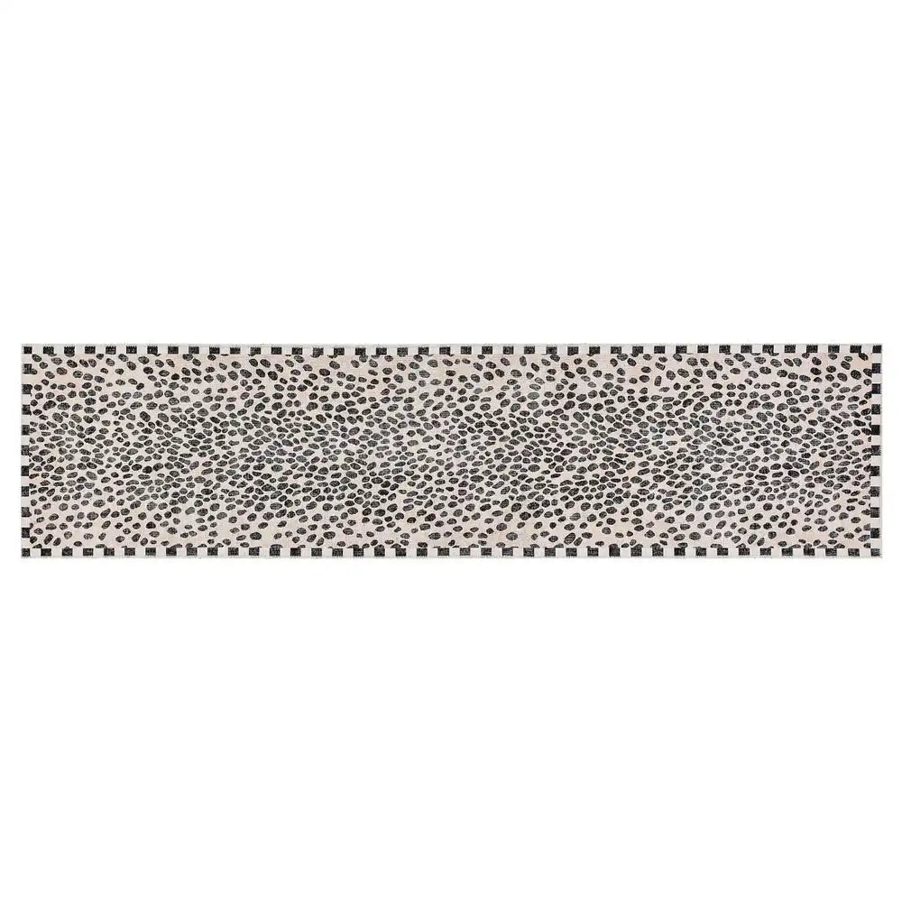 Snow Leopard 2'6" x 8' Washable Runner