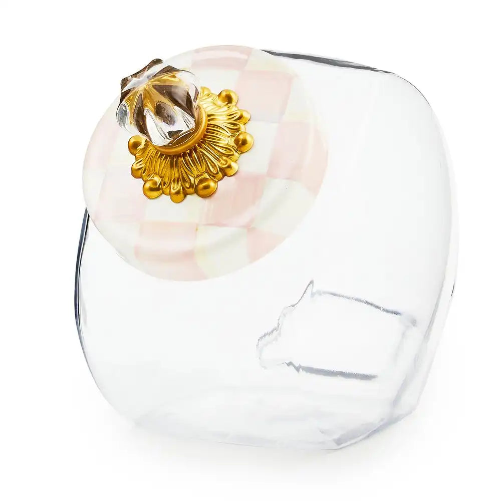 Sweets Jar with Courtly Check Enamel Lid