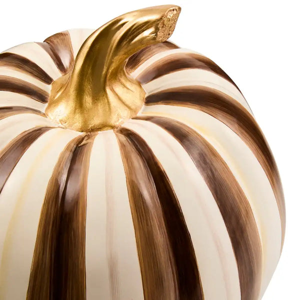 Mocha Stripe Medium Pumpkin