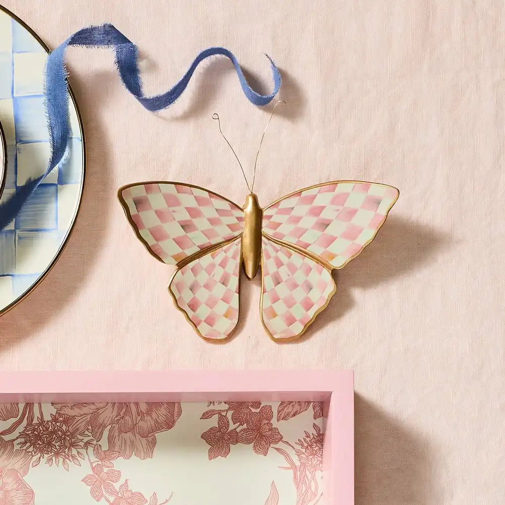 Courtly Check & Stripe Butterfly Trio