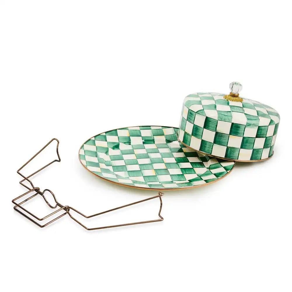 Emerald Check Cake Carrier Secondary image