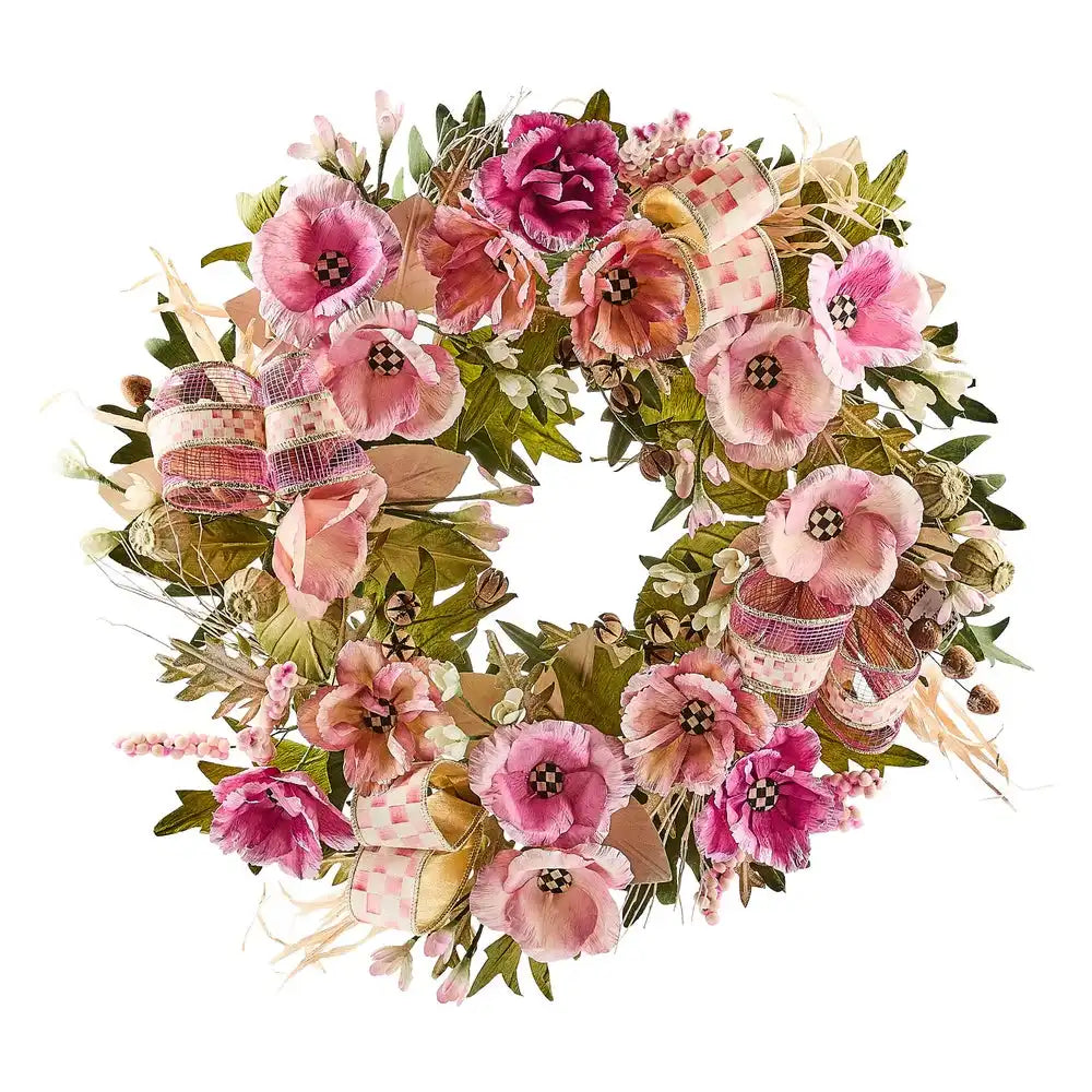 Rosy Poppy 22" Wreath Main image