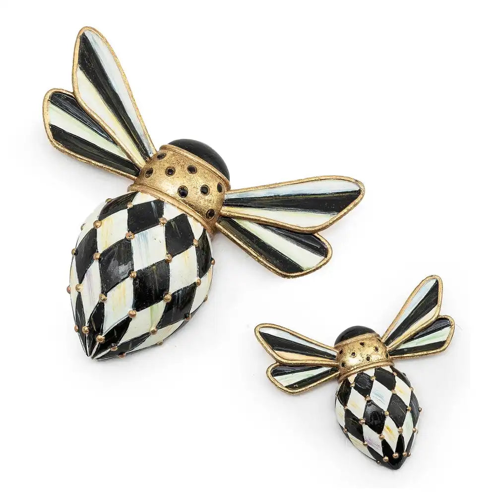 Courtly Check Bee Magnets, Set of 2 Main image