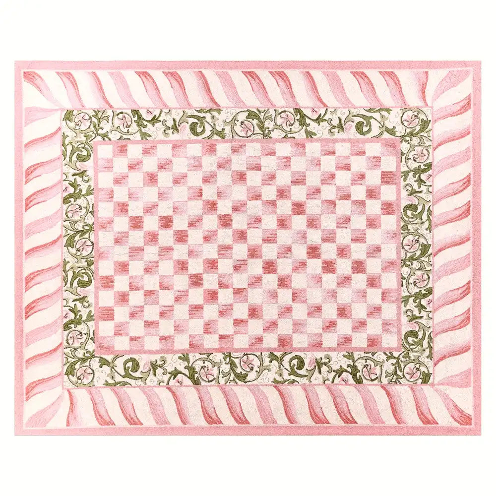 Rosy Check 3' x 5' Rug
