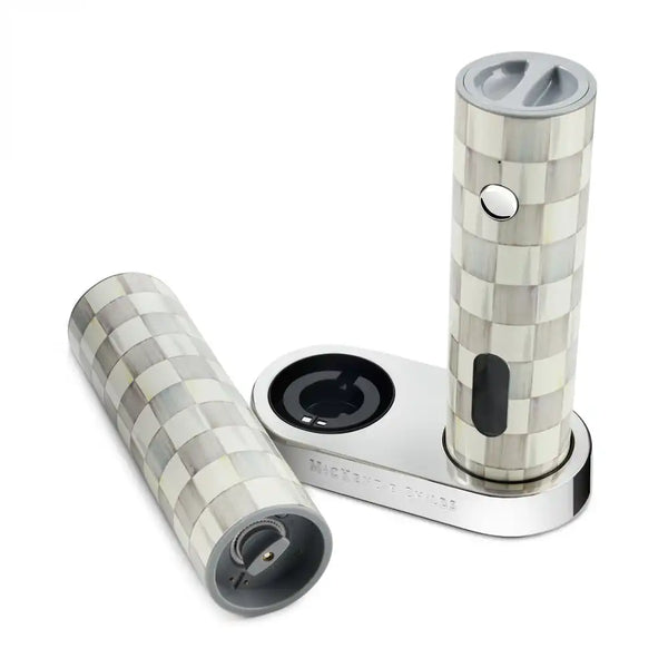 Courtly Check Electric Salt & Pepper Grinder Set