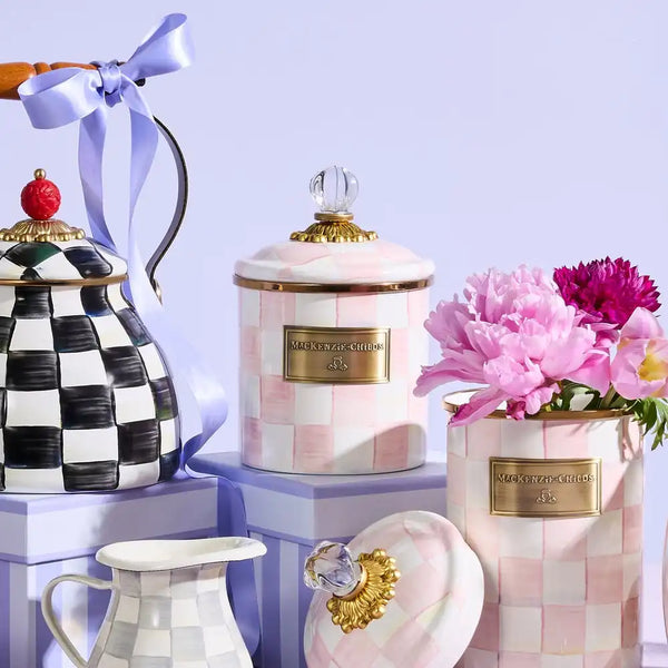Rosy Check Canisters, Set of 3
