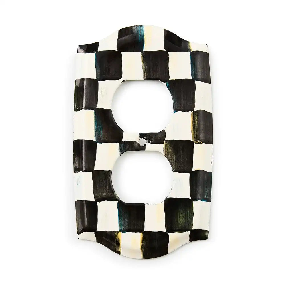 Courtly Check Double Outlet Cover Main image