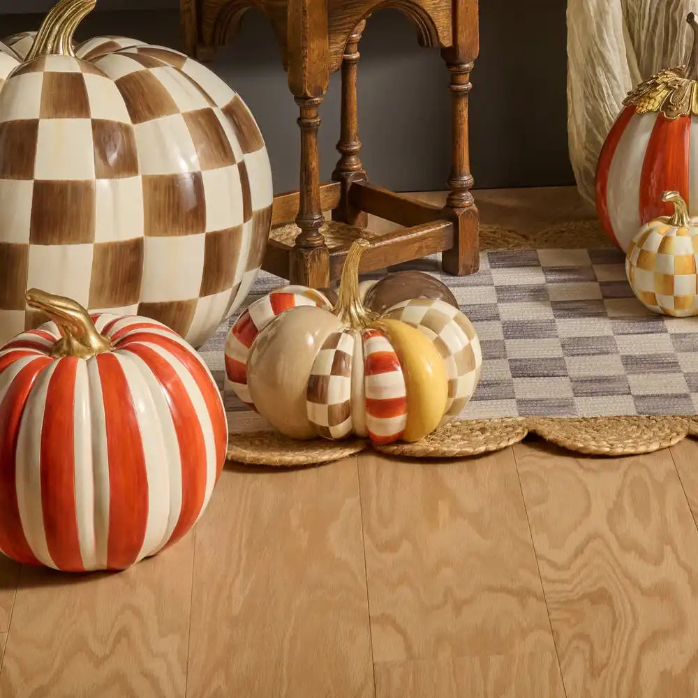 Harvest Glow Patchwork Large Pumpkin