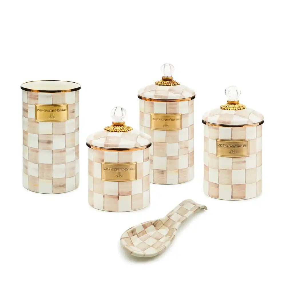 Mocha Check 5pc Kitchen Essentials Set Main image