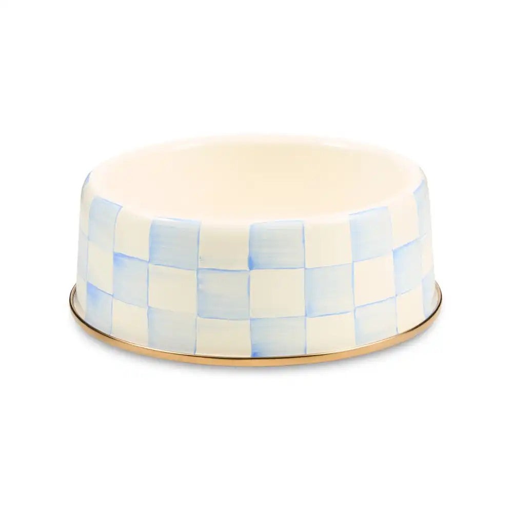 Sky Check Small Pet Dish