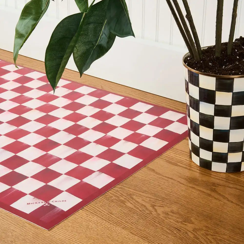 Cherry Check 2' x 6' Floor Mat Secondary image