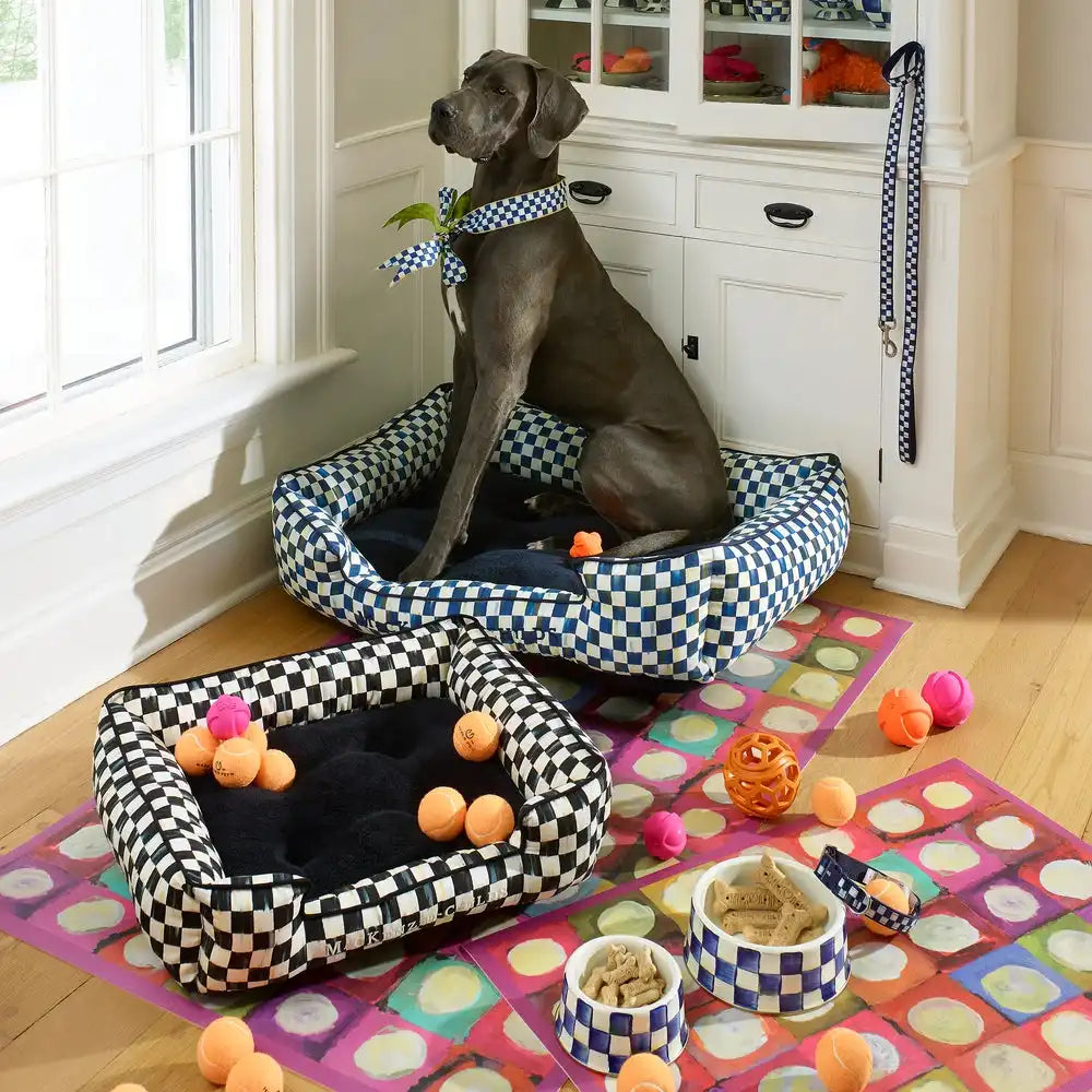 Sky Check Small Pet Dish