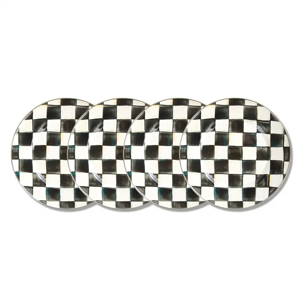Royal Check Dinner Plates, Set of 4
