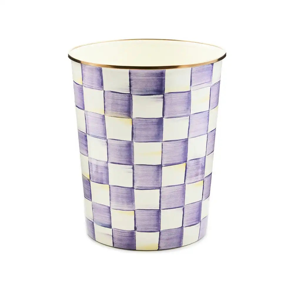 Violet Check Toilet Tissue Storage