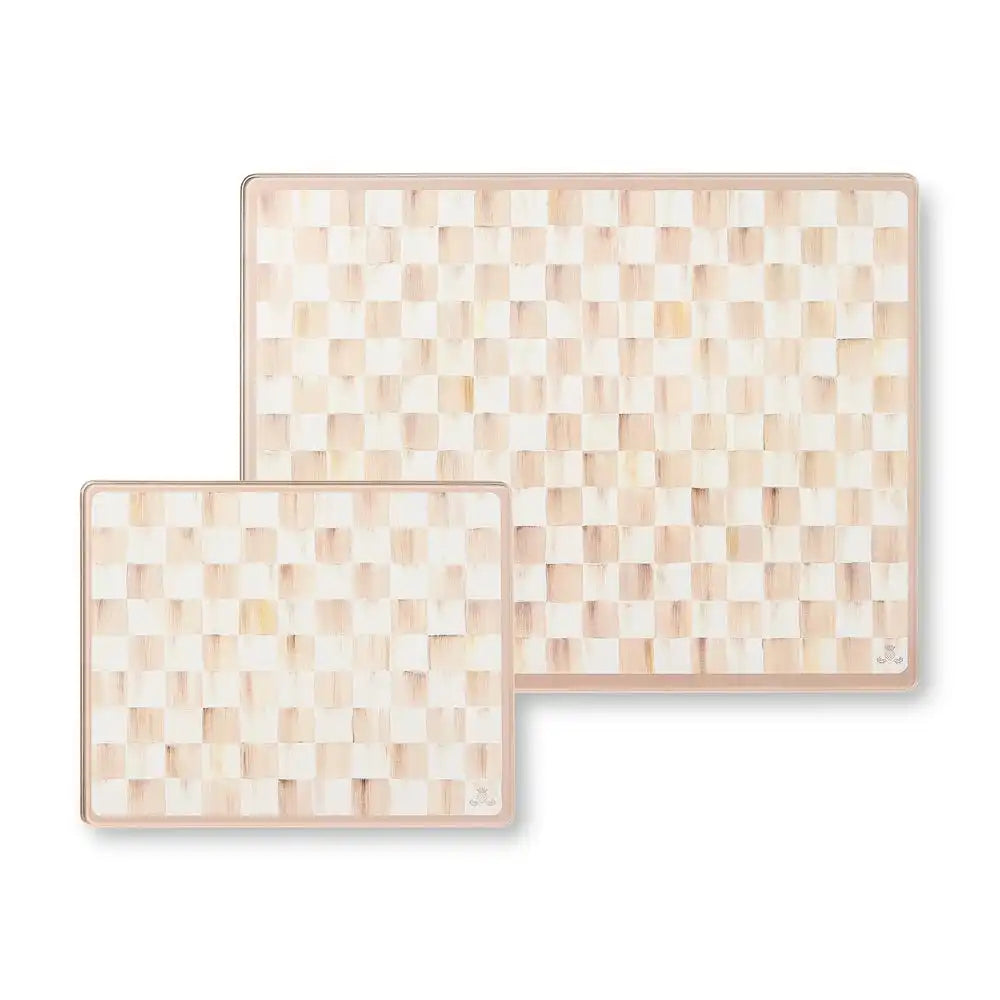 Cherry Check Cutting Board, Set of 2